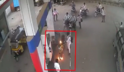 Thiêu rụi cả cây xăng chỉ vì hồn nhiên nghe điện thoại